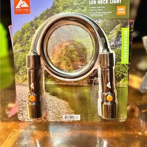 Ozark Trail Rechargeable LED Neck Light - Silver and Orange